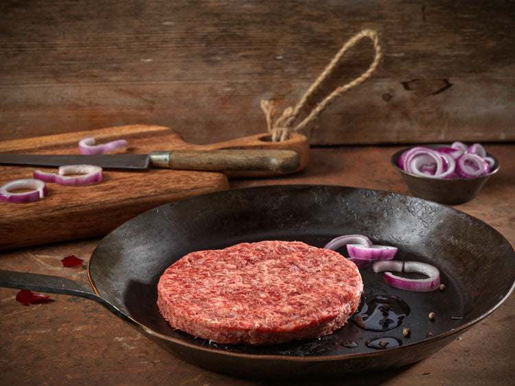 Rindfleisch mit Wagyu Fett – Pack à 2 Stück (230g pro Patty)