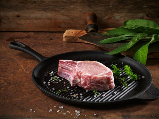 Schweinskotelett, am Knochen gereift – ca. 260g (einzeln vakuumiert)